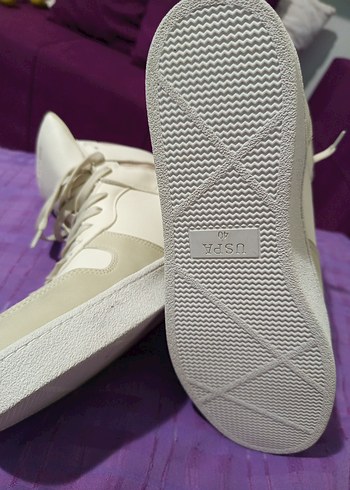 U.S. Polo Krem Kadın Spor Ayakkabı - Görsel 2