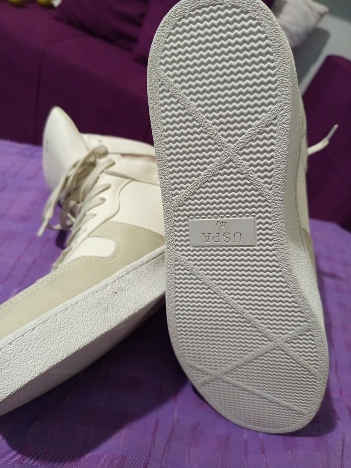 U.S. Polo Krem Kadın Spor Ayakkabı - Görsel 2