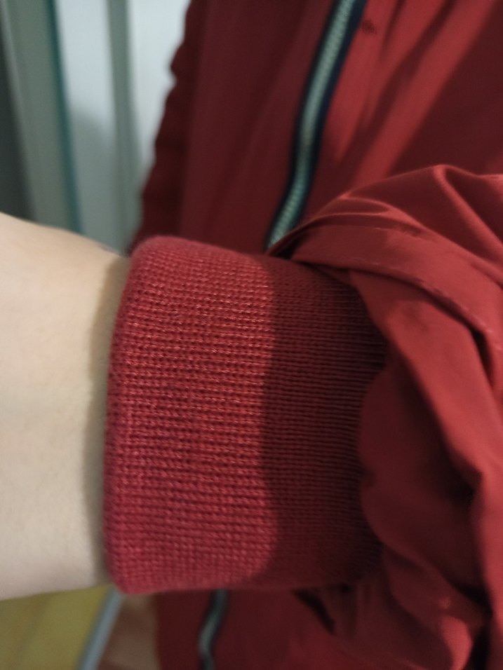 Kürk Detaylı Kırmızı Kadın Kışlık Mont - Görsel 5