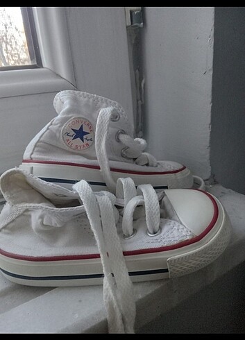 21 Beden beyaz Renk Bebek Converse
