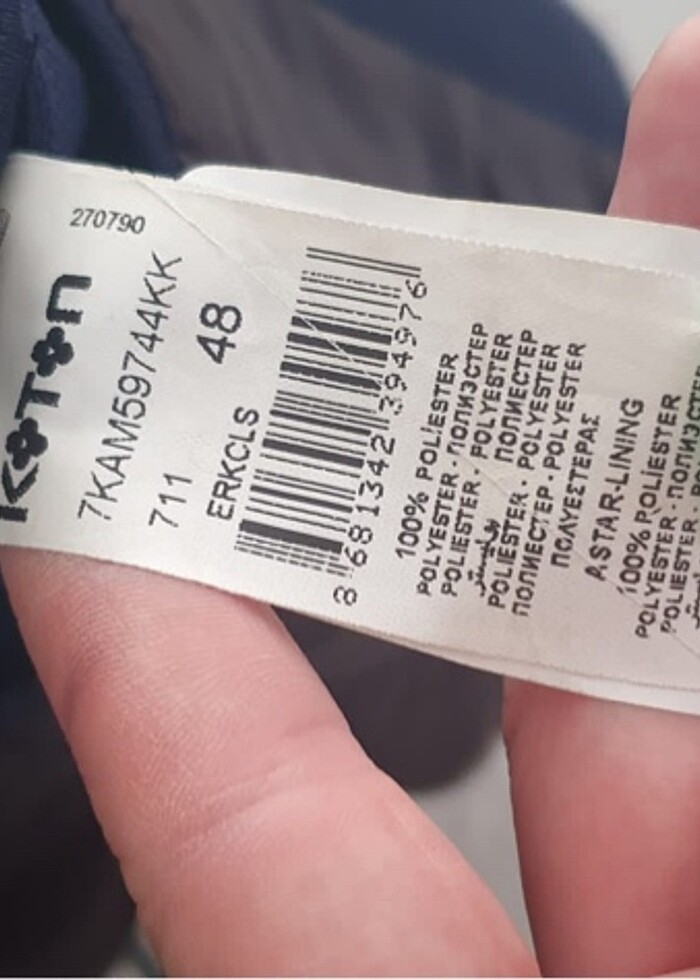 KOTON marka lacivert erkek ceket #erkekceket - Görsel 4