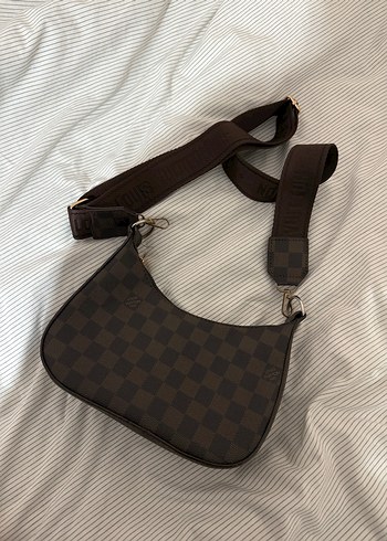 Kahverengi Kemerli Kadın Deri Çapraz Çanta - Görsel 2