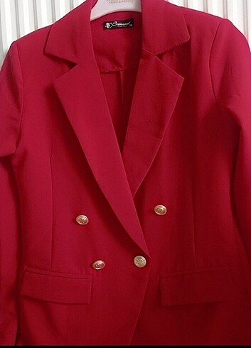 Kırmızı Blazer ceket