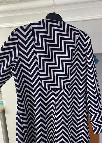 Uzun Kesim Desenli Hamile Kabanı - Görsel 5