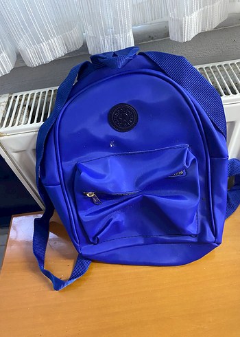Kadın Parlak Mavi Fermuarlı Sırt Çantası açıklamayı okuyun - Görsel 2