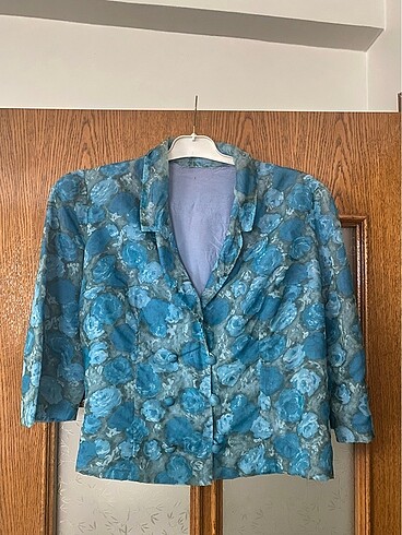 Vintage Şifon Kumaş Ceket