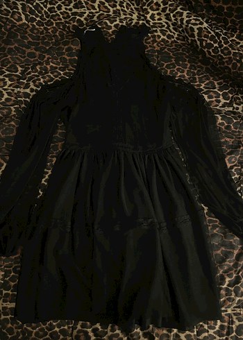 Gothic tül uzunkollu elbise