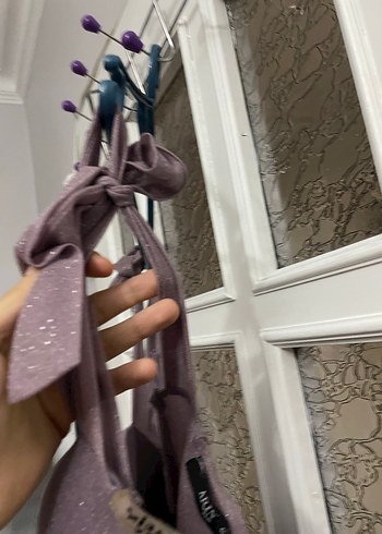 Mor Straplez Uzun Abiye Elbise - Görsel 3