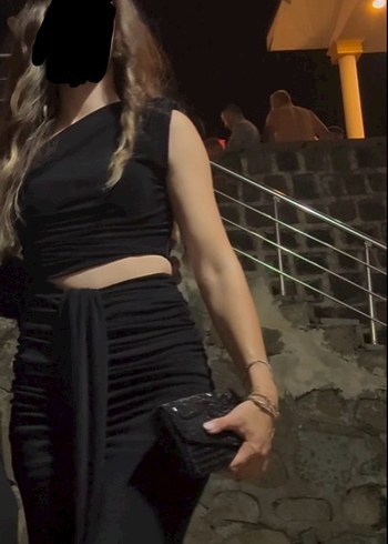 Adl tek omuzlu uzun abiye - Görsel 4