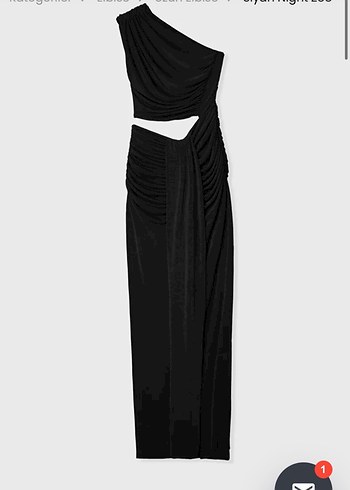 Adl tek omuzlu uzun abiye - Görsel 3