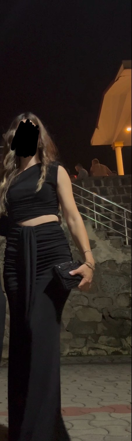 Adl tek omuzlu uzun abiye - Görsel 4