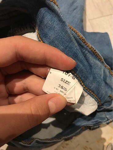 xs Beden mavi Renk Dar kot pantolon