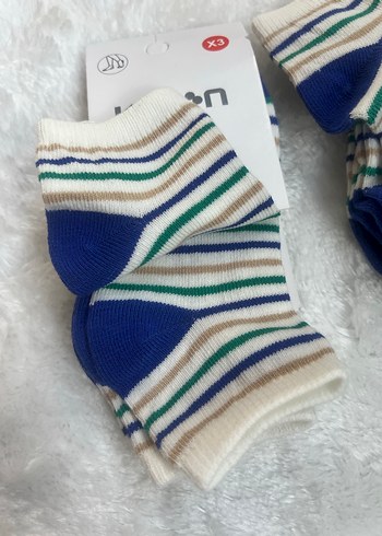 Çizgili Erkek Çorap Seti - Koton - Görsel 3