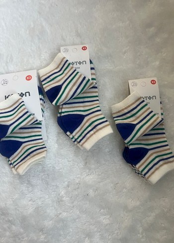 Çizgili Erkek Çorap Seti - Koton - Görsel 2