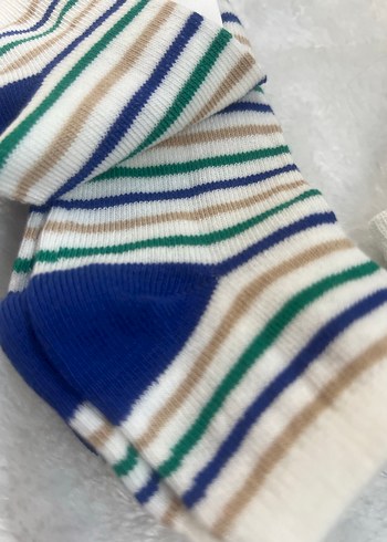 Çizgili Erkek Çorap Seti - Koton - Görsel 4