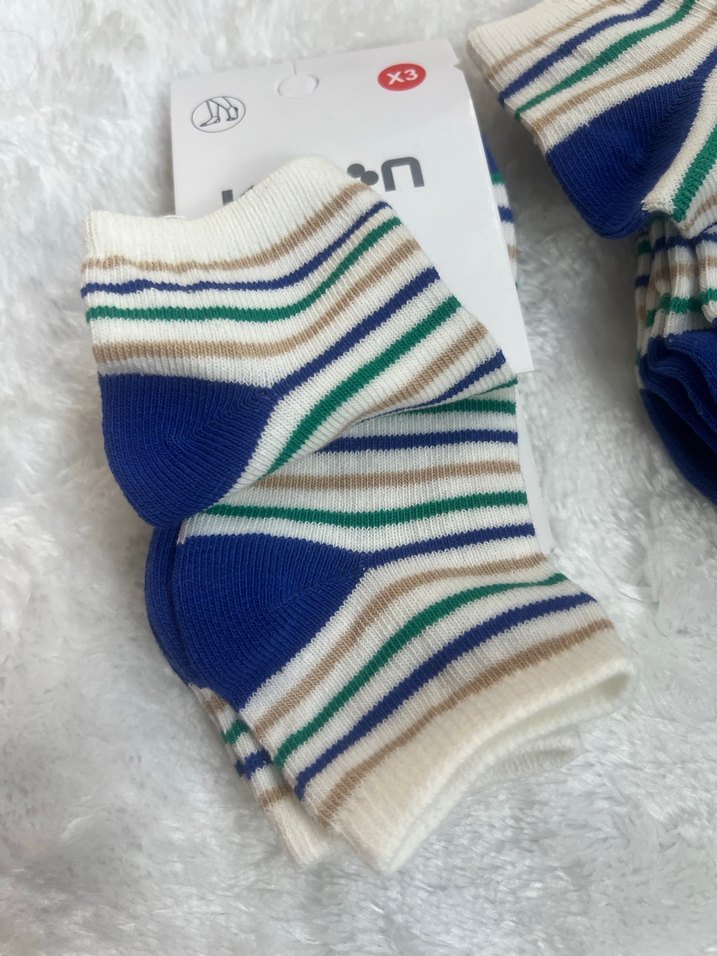 Çizgili Erkek Çorap Seti - Koton - Görsel 3