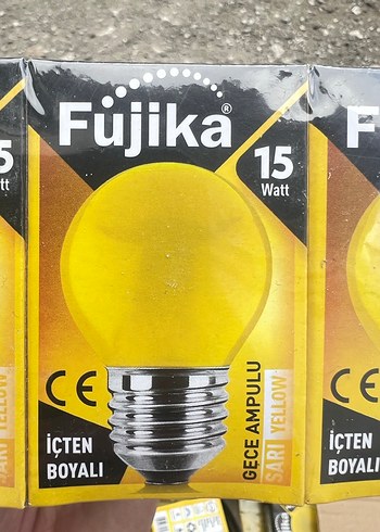 Fujika 15 Watt Sarı Gece Ampulü