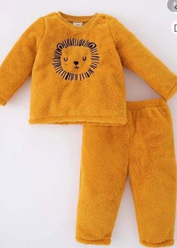 Defacto Sifir Erkek Pelus Pijama Takım - Görsel 4