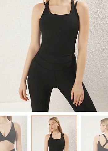 Trendyolmilla Siyah Destekli Örme Spor Takım - Görsel 2