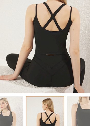 Trendyolmilla Siyah Destekli Örme Spor Takım - Görsel 3