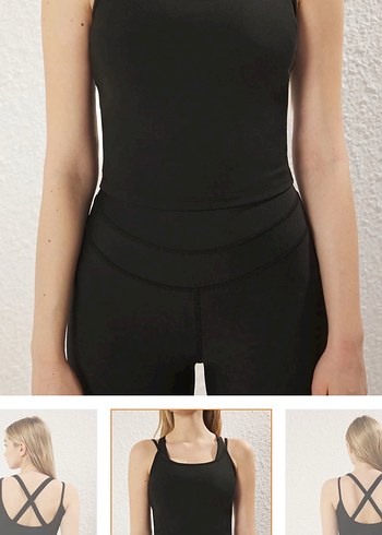 Trendyolmilla Siyah Destekli Örme Spor Takım - Görsel 4