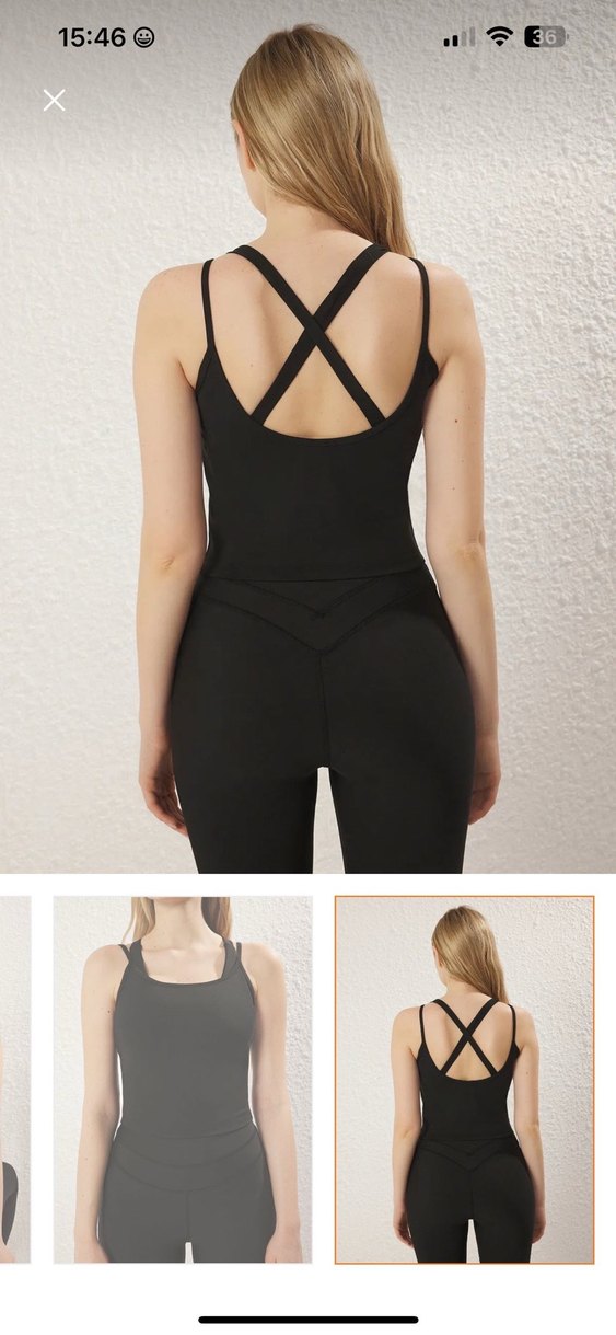 Trendyolmilla Siyah Destekli Örme Spor Takım - Görsel 5