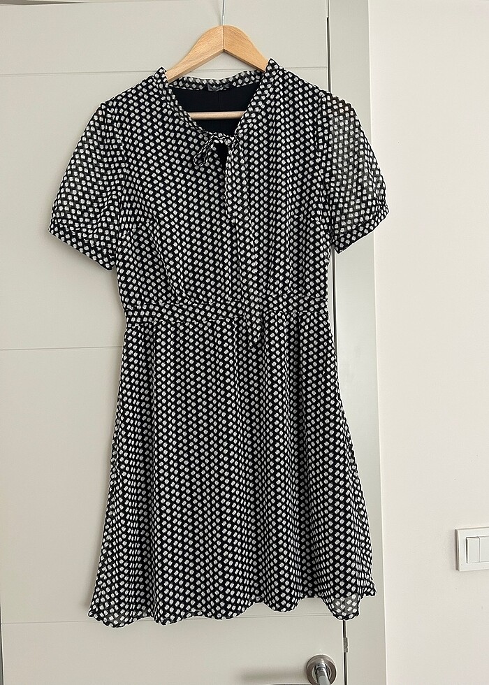 astarlı viskon elbise - Görsel 2