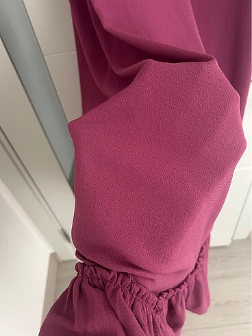 Uzun astarlı viskon elbise - Görsel 6