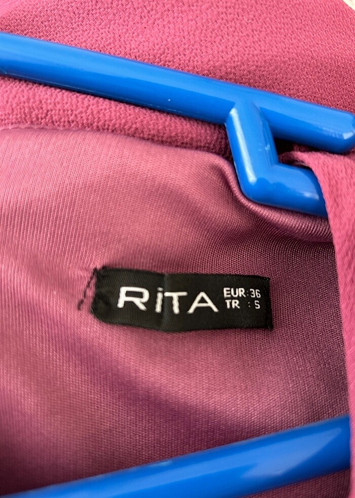 Uzun astarlı viskon elbise - Görsel 5