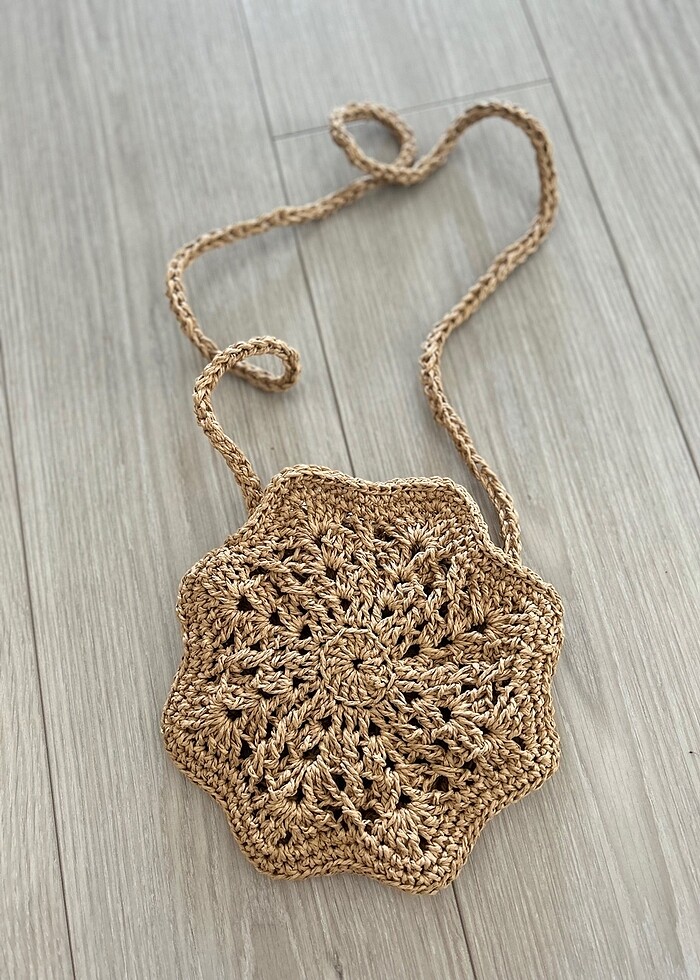 papatya hasır çanta - Görsel 2