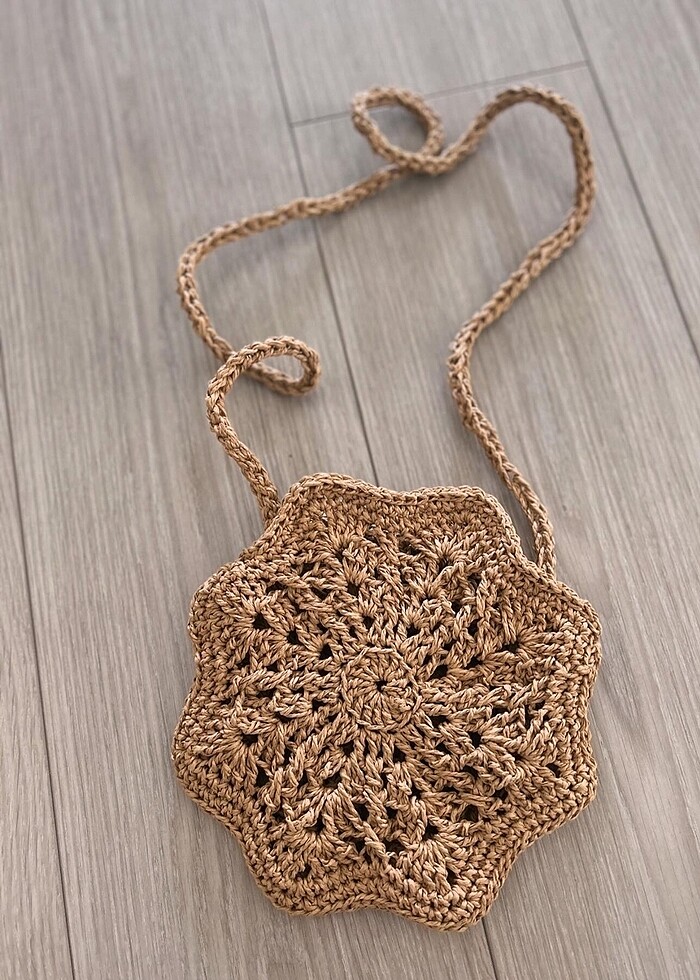 papatya hasır çanta - Görsel 4