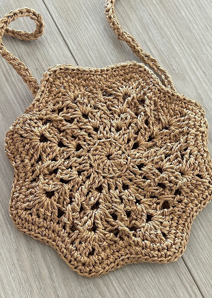 papatya hasır çanta - Görsel 3