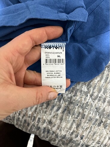 xl Beden mavi Renk Koton erkek tişört