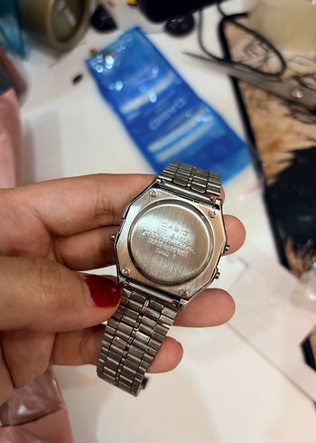 Casio wr Dijital Retro Gümüş kol Saat - Görsel 3