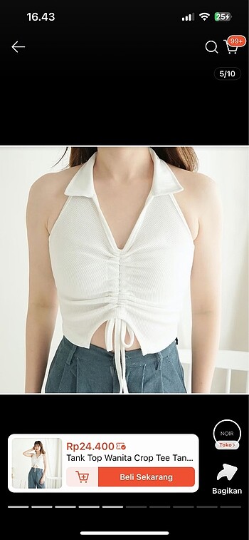 Urban Outfitters Yaka polo crop