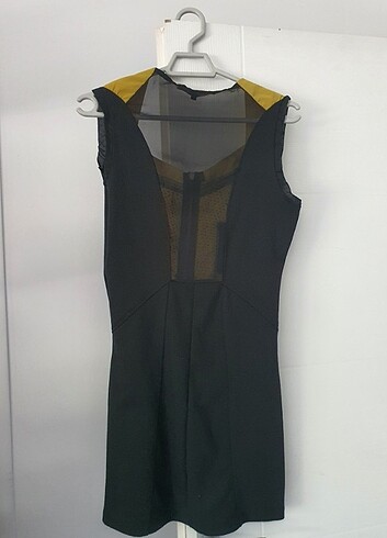 H&M Sırtı Transparan Mini Elbise