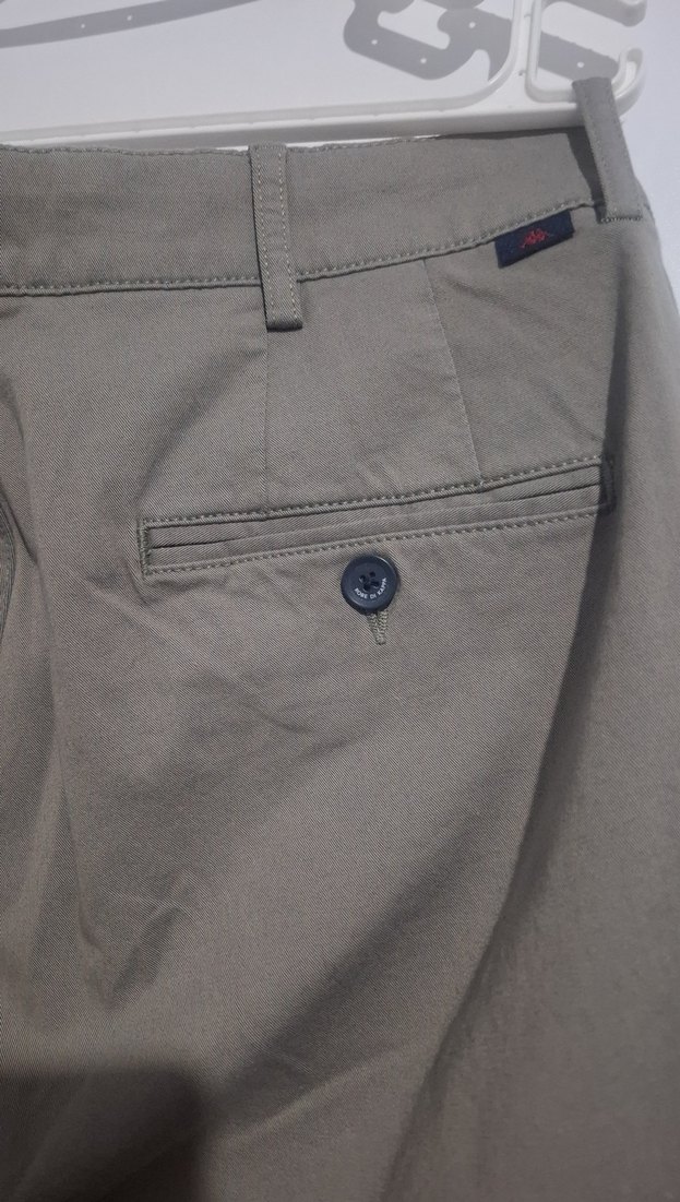 Bej Erkek Keten Pantolon Regular Fit - Görsel 3