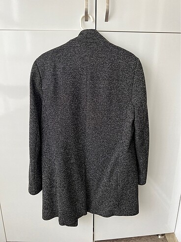 Zara Zara Balıksırtı Desenli Kaban
