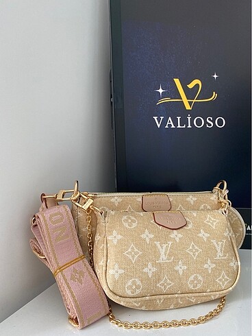 Beden çeşitli Renk Louis Vuitton Multi Üçlü Çanta