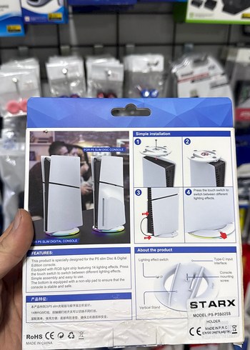 iPega RGB Dikey Stand Ps5 Slim Konsol için bofixbilisim - Görsel 2