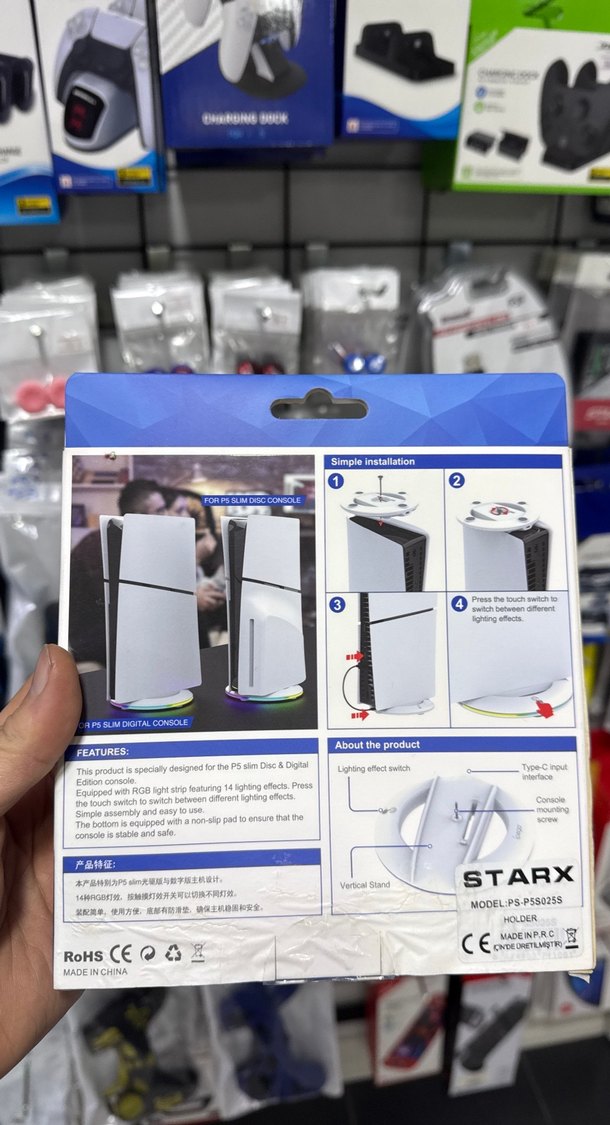 iPega RGB Dikey Stand Ps5 Slim Konsol için bofixbilisim - Görsel 2