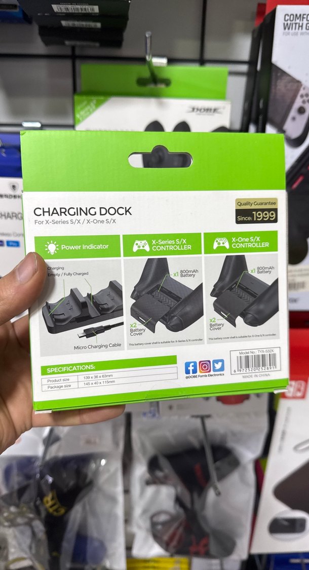 Dobe Xbox Şarj İstasyonu 2 pil ile bofixbilisim - Görsel 2