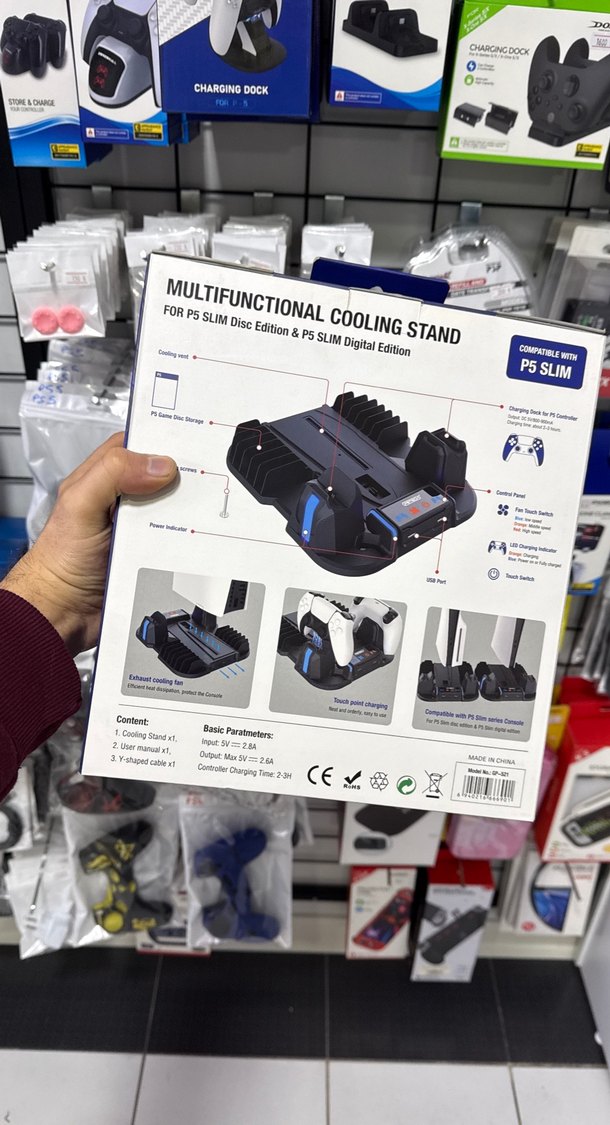 Ps5 slim kasa şarjlı Soğutuculu Stand bofixbilisim - Görsel 2
