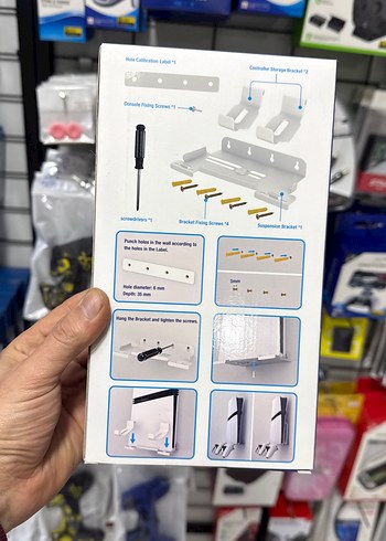 PS5 Slim ve Pro için duvar askı standı bofixbilisim - Görsel 2