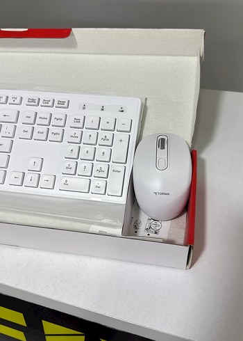 Beyaz Kablosuz Klavye mouse Seti // bofixbilisim // - Görsel 4