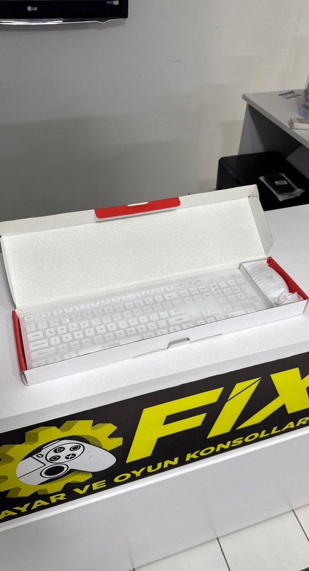 Beyaz Kablosuz Klavye mouse Seti // bofixbilisim // - Görsel 2
