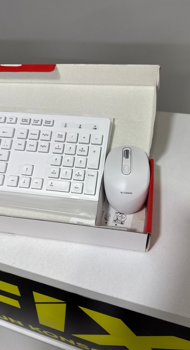 Beyaz Kablosuz Klavye mouse Seti // bofixbilisim // - Görsel 4