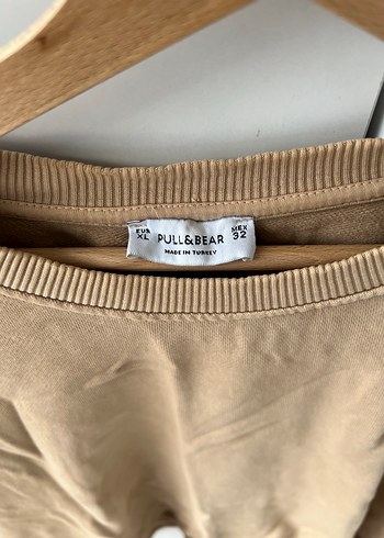 Bej Salaş Kadın Sweatshirt Pull and bear - Görsel 3