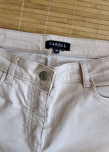 Bej Kadın Pamuk Kumaş Pantolon - Görsel 4