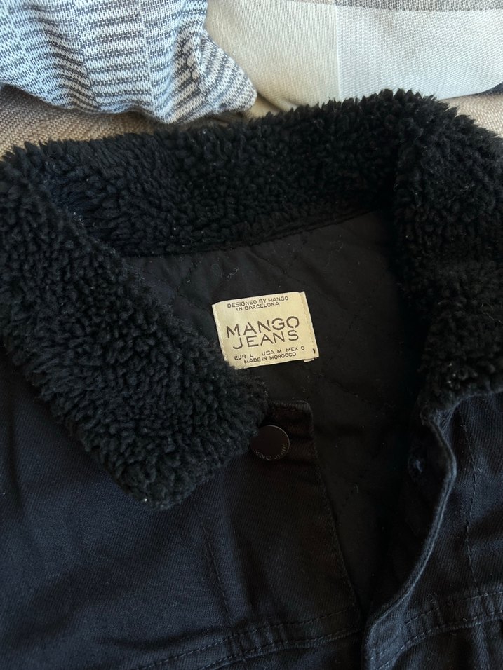 Düğmeli Siyah Kadın Kot Ceketi - Görsel 3